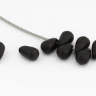 3mm x 5mm Matte Black Teardrop (10 Pcs) #UPG016