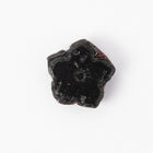 8mm Opaque Black Flower Beads (12 Pcs) #UPG017