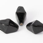 15mm Black Elongated Bicone (4 Pcs) #UPG026