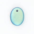 8.5mm x 11.5mm Matte Black AB Flat Oval Drop (7 Pcs) #UPG051