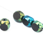 8mm Black AB Three Sided Bead (12 Pcs) #UPG059