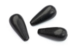 21mm Black Long Teardrop Bead (6 Pcs) #UPG062