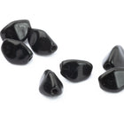 5mm Black Three Sided Pinch Bead (30 Pcs) #UPG063