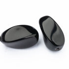 18mm Black Twist Rectangle Bead (6 Pcs) #2766