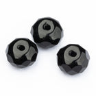 5mm x 8mm Black Faceted Rondelle Bead (8 Pcs) #UPG085