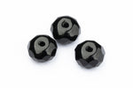 5mm x 8mm Black Faceted Rondelle Bead (8 Pcs) #UPG085