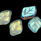 8mm x 12mm Crystal AB Leaf Bead (7 Pcs) #UPG092