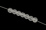 5mm Matte Crystal Round Bead (100 Pcs) #UPG097