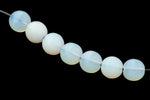 10mm Opal White Round Bead (25 Pcs) #UPG102