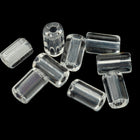 4mm x 7mm Crystal Czech Glass Atlas Bead (12 Pcs) #UPG104