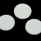 Vintage 18mm White Round Flat Cabochon (2 Pcs) #UPG112
