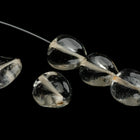 11mm x 11.5mm Clear Twist Oval Bead (10 Pcs) #UPG124