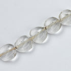11mm x 11.5mm Clear Twist Oval Bead (10 Pcs) #UPG124