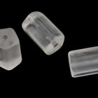8mm x 12mm Matte Crystal Czech Glass Atlas Bead (7 Pcs) #UPG135