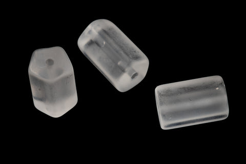 8mm x 12mm Matte Crystal Czech Glass Atlas Bead (7 Pcs) #UPG135