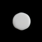 8mm White 2 Hole Coin Bead (10 Pcs) #UPG136