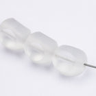 10mm Matte Crystal Three Sided Bead (4 Pcs) #UPG138