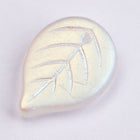 18mm Matte Crystal AB Leaf Pendant (4 Pcs) #UPG144