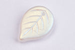 18mm Matte Crystal AB Leaf Pendant (4 Pcs) #UPG144