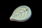 18mm Matte Crystal AB Leaf Pendant (4 Pcs) #UPG144