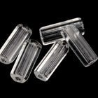 4mm x 10mm Crystal Czech Glass Atlas Bead (10 Pcs) #UPG153