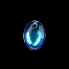 8.5mm x 11.5mm Crystal AB Flat Oval Drop (7 Pcs) #UPG155