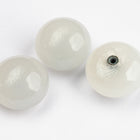 Vintage 14mm Opal White Cabochon (2 Pcs) #UPG168
