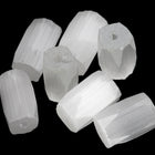 7mm x 10mm Satin White Atlas Bead (10 Pcs) #UPG170