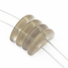 13mm Matte Transparent Gray Bridge Spacer Bead (4 Pcs) #UPG178