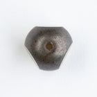 10mm Mottled Gray Luster Three Sided Bead (4 Pcs) #UPG180
