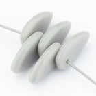 6mm x 11mm Light Gray Petal Bead (10 Pcs) #UPG183
