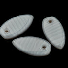 6mm x 11mm Gray Stripe Petal Bead (10 Pcs) #UPG184