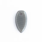 6mm x 11mm Gray Stripe Petal Bead (10 Pcs) #UPG184