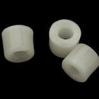 5mm White Tile Bead (50 Pcs) #UPG185