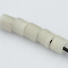 5mm White Tile Bead (50 Pcs) #UPG185