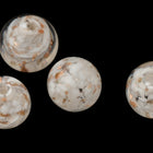 7mm Clear/White/Gold Bead (2 Pcs) #UPG191