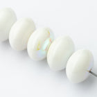 11.5mm White AB Rondelle (6 Pcs) #UPG193