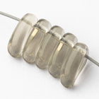 5mm x 9mm Transparent Gray Petal Bead (10 Pcs) #UPG197