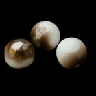 8mm White/Vitrail Medium Round Bead (25 Pcs) #UPG199