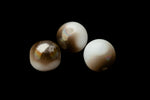 8mm White/Vitrail Medium Round Bead (25 Pcs) #UPG199