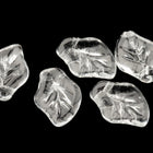 8mm x 12mm Crystal Leaf Bead (7 Pcs) #UPG202