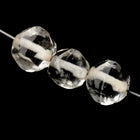 9mm Clear Handmade Faceted Round Bead (2 Pcs) #UPG204