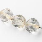 9mm Clear Handmade Faceted Round Bead (2 Pcs) #UPG204