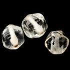 9mm Clear Handmade Faceted Round Bead (2 Pcs) #UPG204
