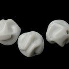 7mm Light Gray Twisted Round Bead (12 Pcs) #UPG205