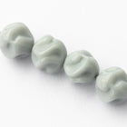 7mm Light Gray Twisted Round Bead (12 Pcs) #UPG205