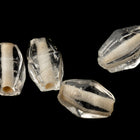 8mm Transparent Crystal Elongated Bicone (12 Pcs) #UPG207