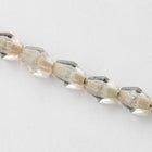 8mm Transparent Crystal Elongated Bicone (12 Pcs) #UPG207