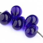 15mm Transparent Cobalt Pear Drop (8 Pcs) #UPG230