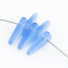 11.5mm Matte Light Sapphire AB Wedge Bead (12 Pcs) #UPG231